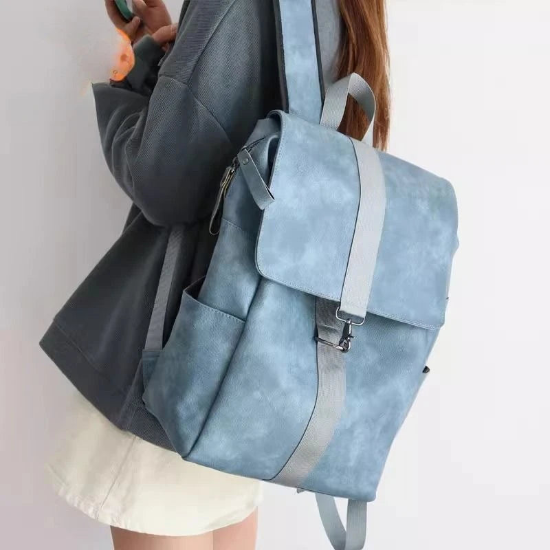 Vintage PU Leather Backpack