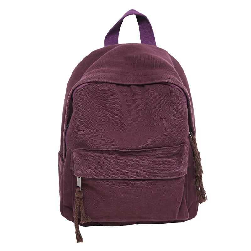 Small Cotton Canvas Backpack