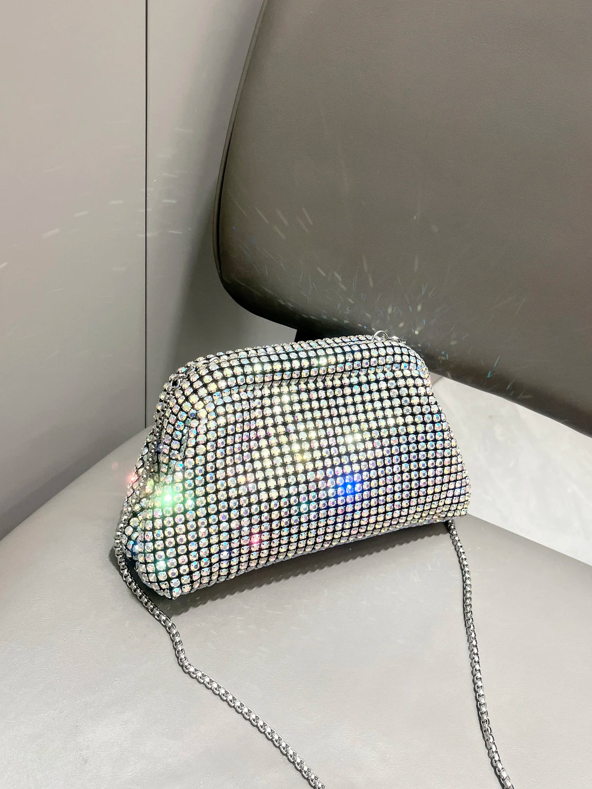 Luxury Rhinestone Evening Clutch Bag