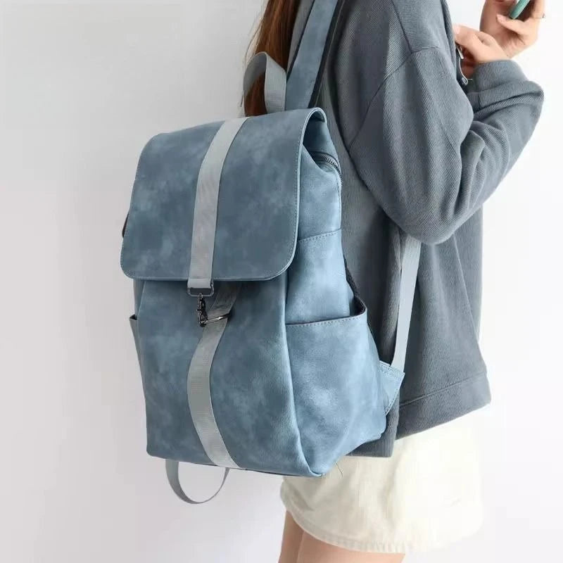 Vintage PU Leather Backpack