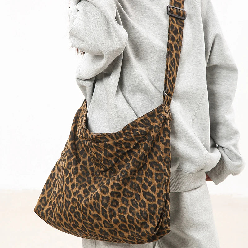 Camouflage Canvas Crossbody Tote