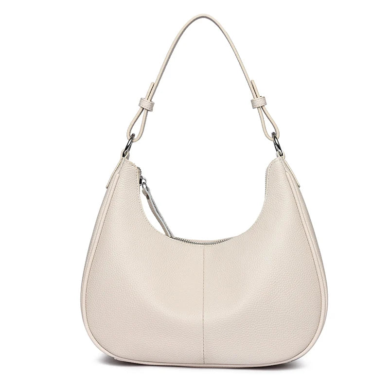 Genuine Leather Underarm Shoulder Bag