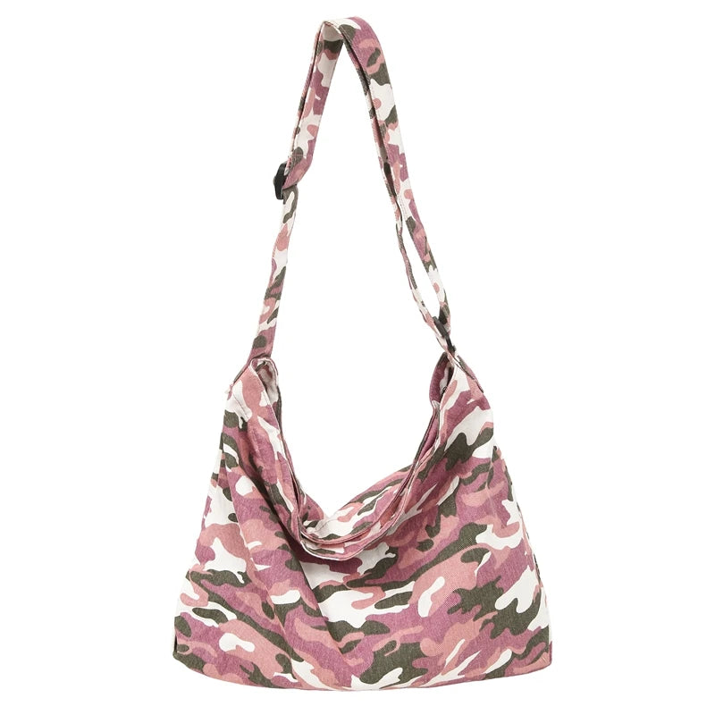 Camouflage Canvas Crossbody Tote