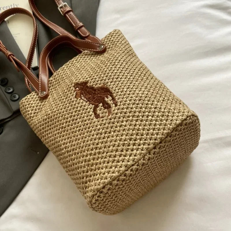 Trendy Letter Logo Crossbody Handbag For Stylish Women With Fashionable Large Capacity And Commuter Feature