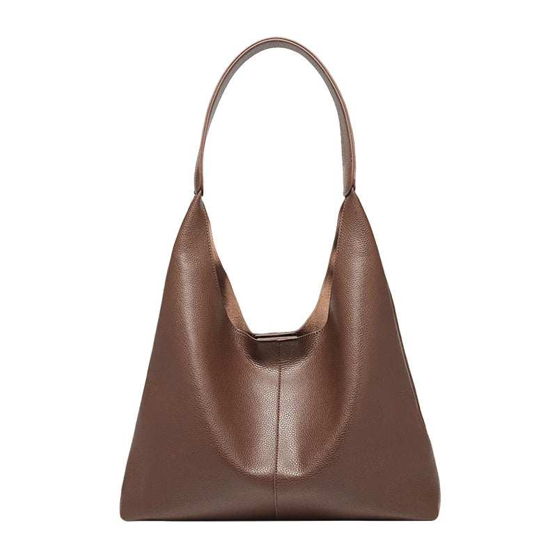 Minimalist Leather Underarm Hobo Bag