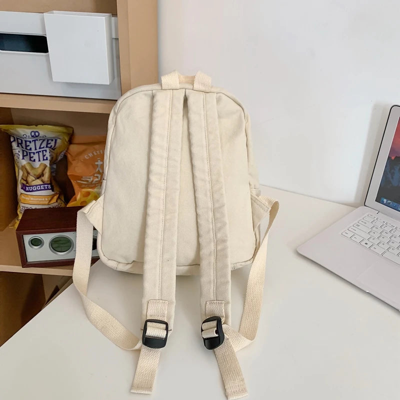 Casual Canvas School Backpack
