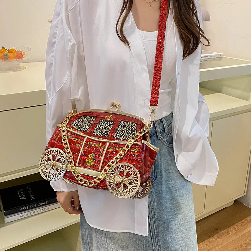 Novelty Car Shape Crossbody Bag