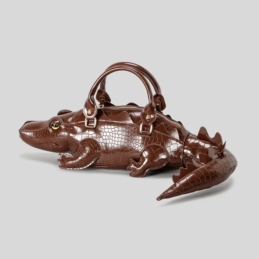 Luxury Crocodile Shoulder Tote Bag
