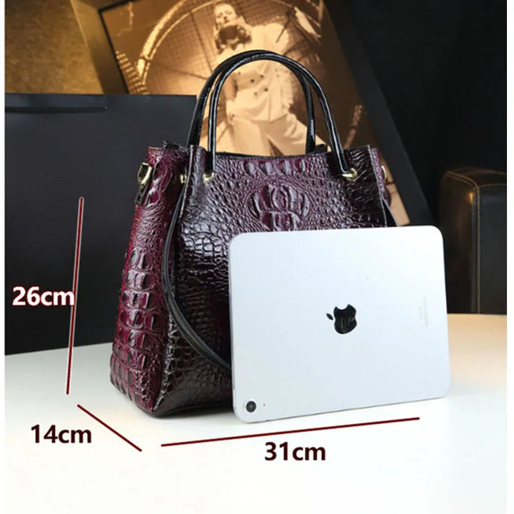 Trendy Crocodile Shoulder Crossbody Bag