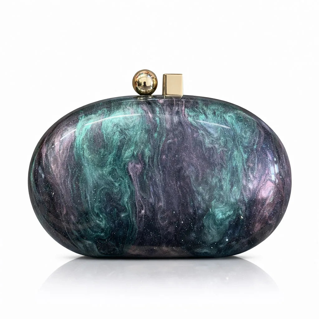 Colorful Acrylic Evening Box Clutch