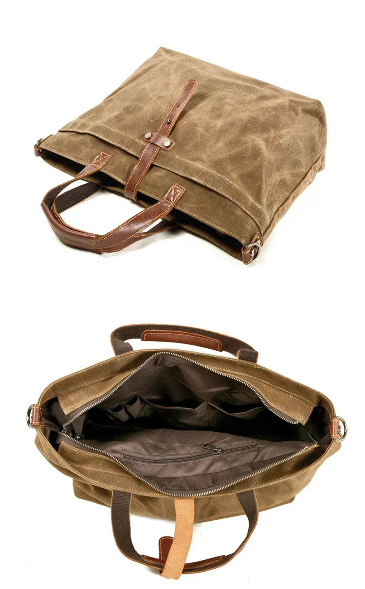 Vintage Wax Canvas Shoulder Bag