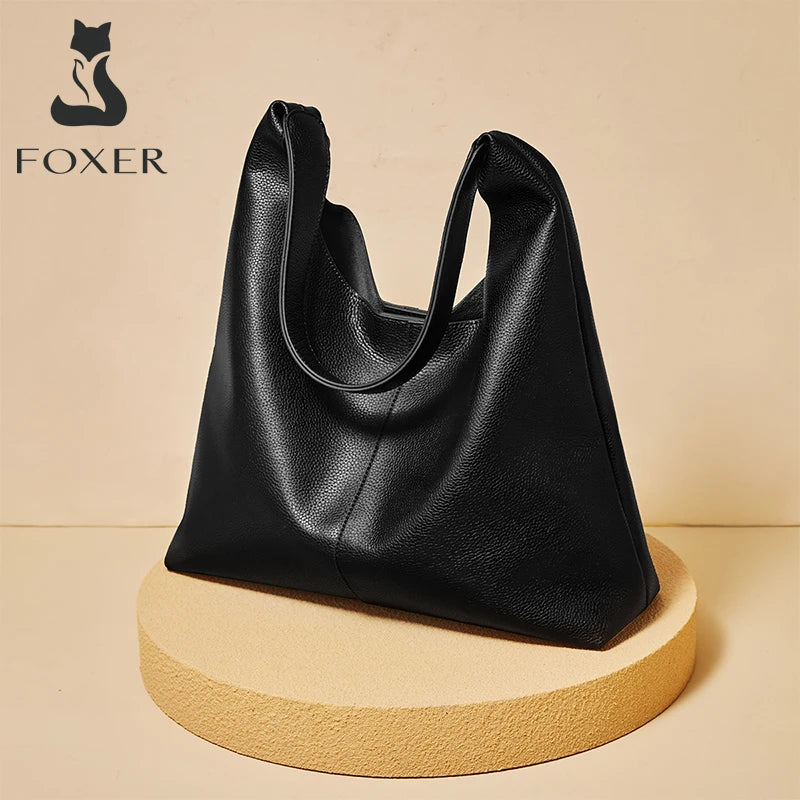 Minimalist Leather Underarm Hobo Bag
