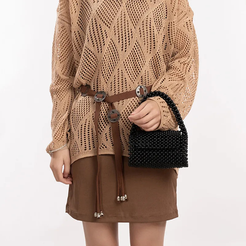 Handmade Beaded Cylinder Evening Clutch