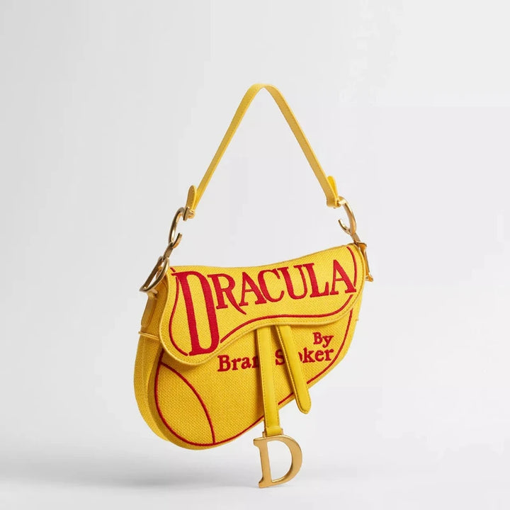 Embroidered Luxury Saddle Crossbody Bag