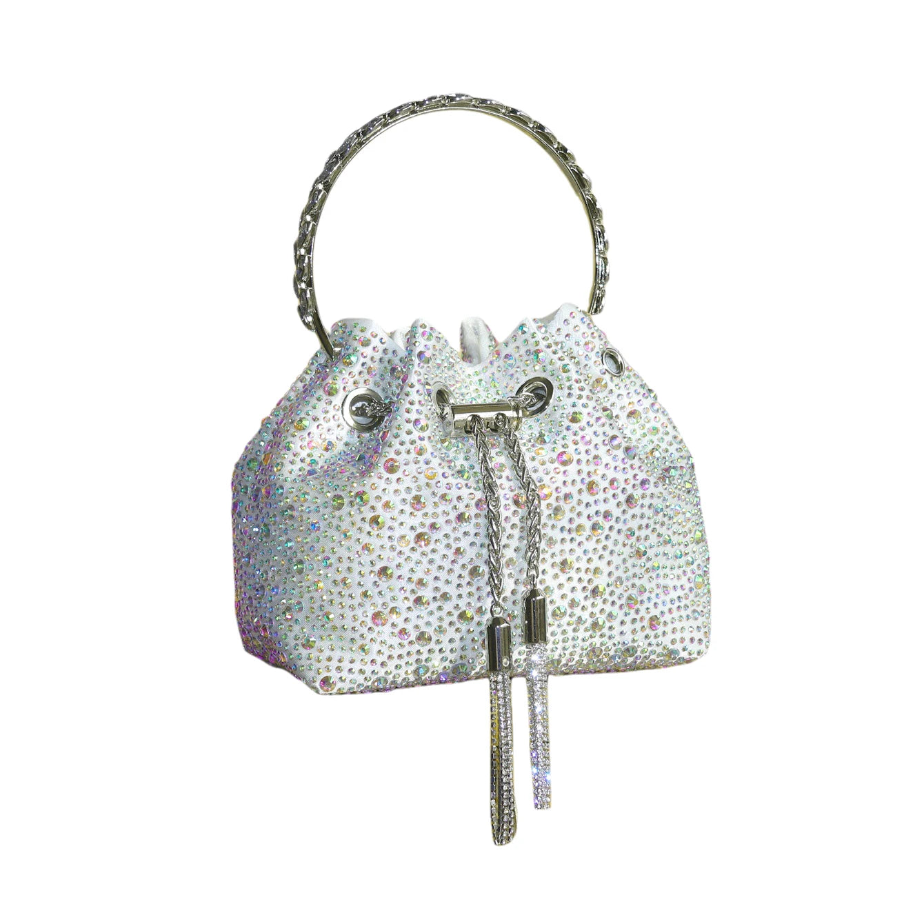 Handle Rhinestones Evening clutch Bag Purses and handbag luxury Designer shoulder bag Shiny Crystal Clutch purse bucket bag