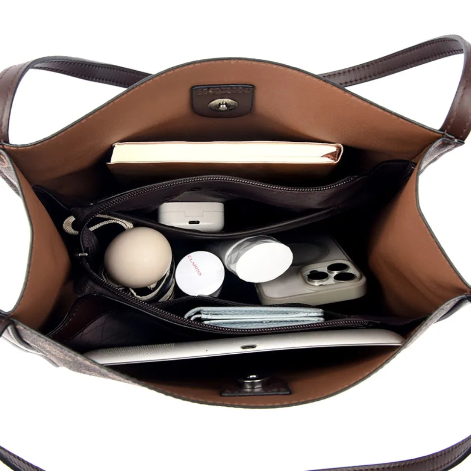 Luxury Leather Shoulder Tote